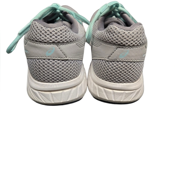 Asics Gel Contend 5 Gray and Blue Athletic Running Shoes 9 - Picture 4 of 8
